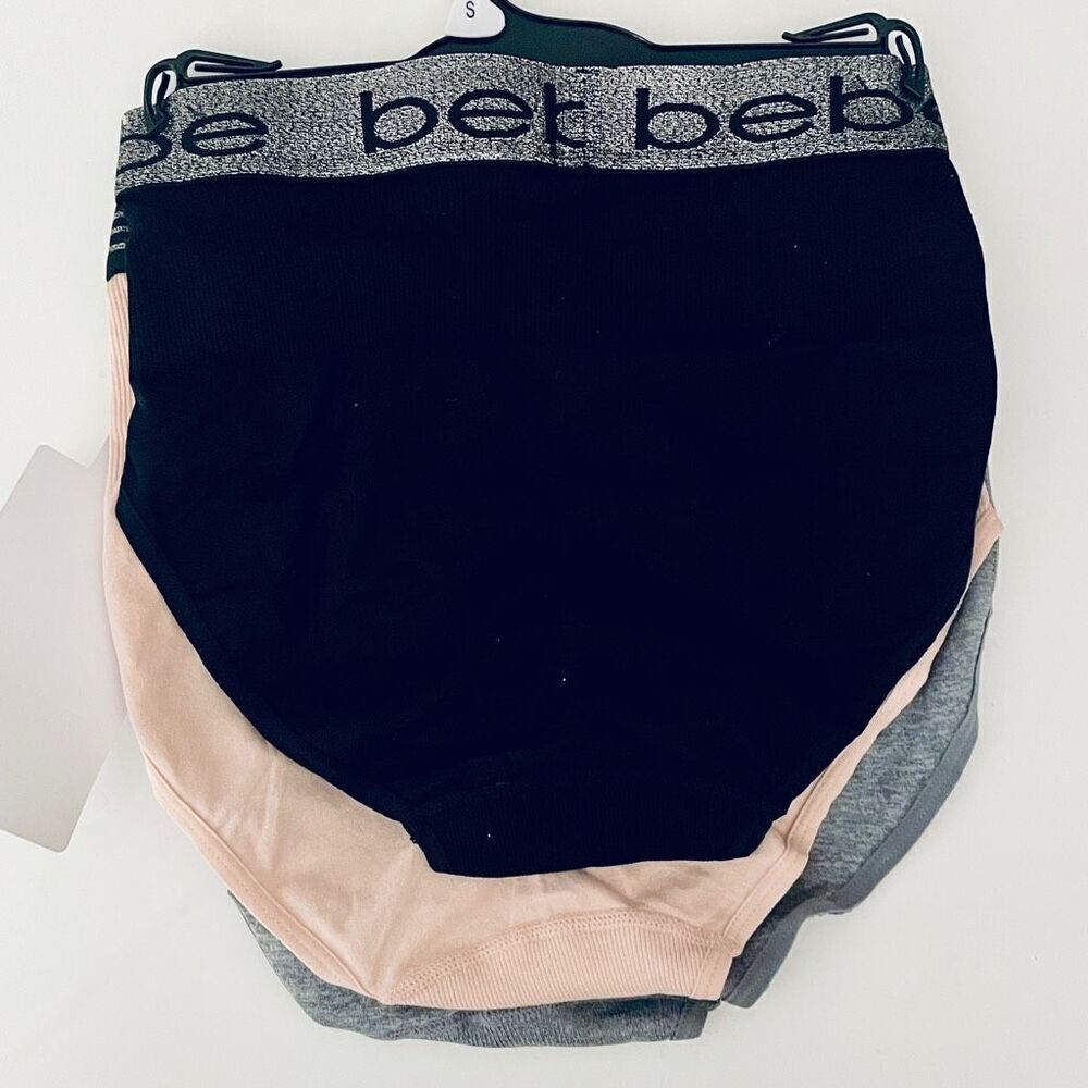 NWT Gorgeous bebe S 3 Pack Seamless Shaping Firm Control Briefs Grey, Black, Tan - Picture 7 of 12